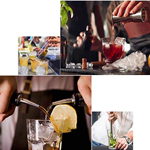 Kit bartender 17 piezas acero inoxidable con soporte miniatura 6
