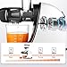 Cold PressJuicer,AMZCHEF Slow Masticating Juicer Machines with Reverse Function, High Juice Yield, Easy Clean with Brush,Recipes for High Nutrient Fruits and Vegetables, White(Updated)