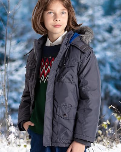 Image of BOBOYOYO Boys Sweaters 100% Cotton Cable Knit Kids Sweater Striped Pullover