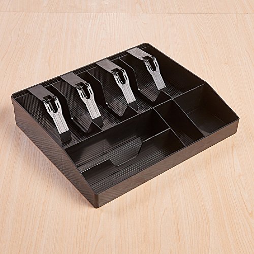 Guanhe - Cajón de efectivo para guardar monedas, cajón, cajón, cajón, cajón, 31,8 x 27,5 x 6 cm