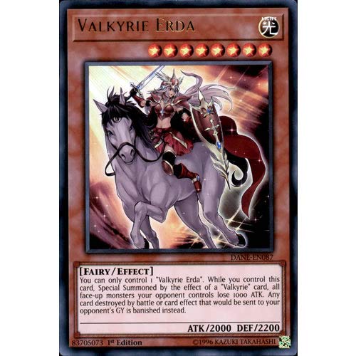Yugioh Dane En087 1st Ed Valkyrie Erda Ultra Rare Card | Desertcart Botswana