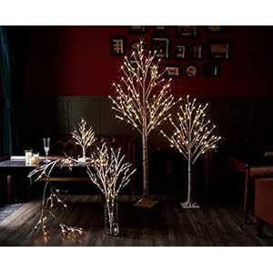 Hairui Pre Lit Birch Tree 2 Pack 4FT 72 Warm White LED White Christmas Tree for Indoor Outdoor Home Christmas Spring Easter Holiday Decoration Indoor Outdoor Hairui Pre Lit Birch Tree 2 Pack 4FT 72 Warm White LED White Christmas Tree for Indoor Outdoor Home Christmas Spring Easter Holiday Decoration Indoor Outdoor