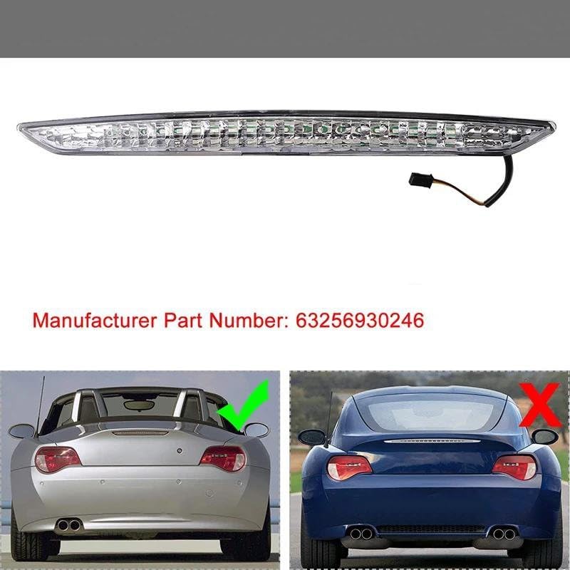 Feu stop arrière triple BMW Z4 E85 rechange auto 2003-2008 code 63256930246