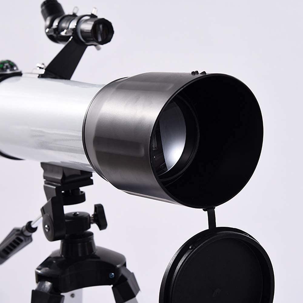 Teleskop dla dorosłych Początkujący dzieci, apertura 80 mm, astronomiczny teleskop refraktorowy 500 mm AZ z adapterem do smartfona i statywem BAK4 Prism FMC Teleskop obiektywowy do astronomii Obserwuj