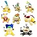 Yijinbo 8X Super Mario Bros Koopalings Peluche bebé Bowser Lemmy Larry Roy Wendy O. Morton Larry Iggy Peluche Animal Suave