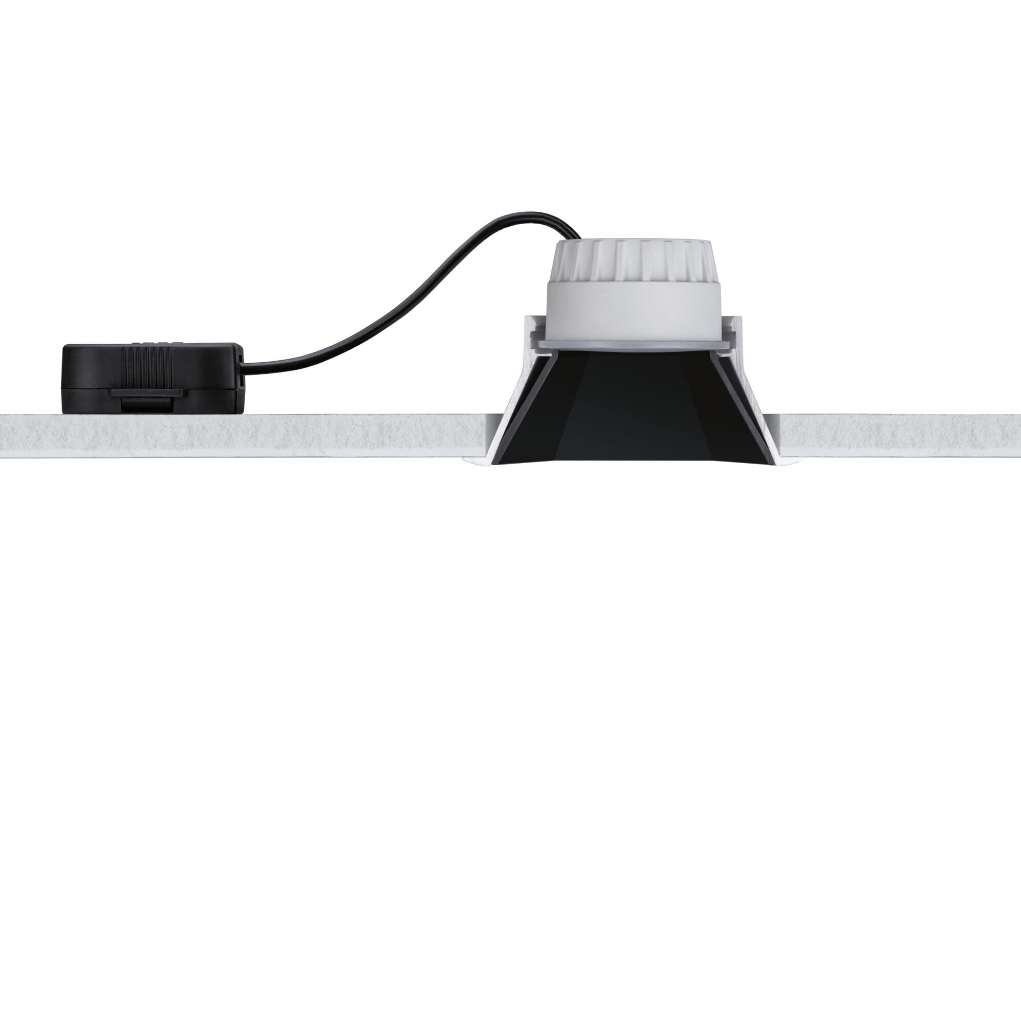 Paulmann 93129 - Foco empotrado (LED, 3 unidades, IP44, cuadrada, 88 x 88 mm, 3 x 6 W, 3 x 470 lm, 230 V, 2700 K, color dorado mate