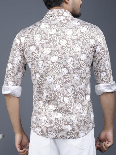 Image of Noble Monk Men's Full Sleeve Shirt | Casual Formal Button Down Top | Regular Fit Stylish Wear | Comfortable Everyday Apparel