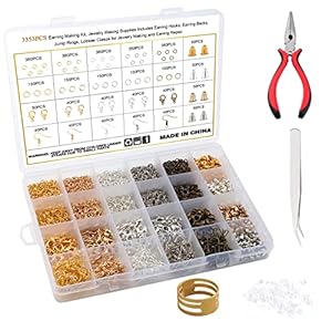 Keesin 3353 Stück Ohrringherstellungsset Modell 1