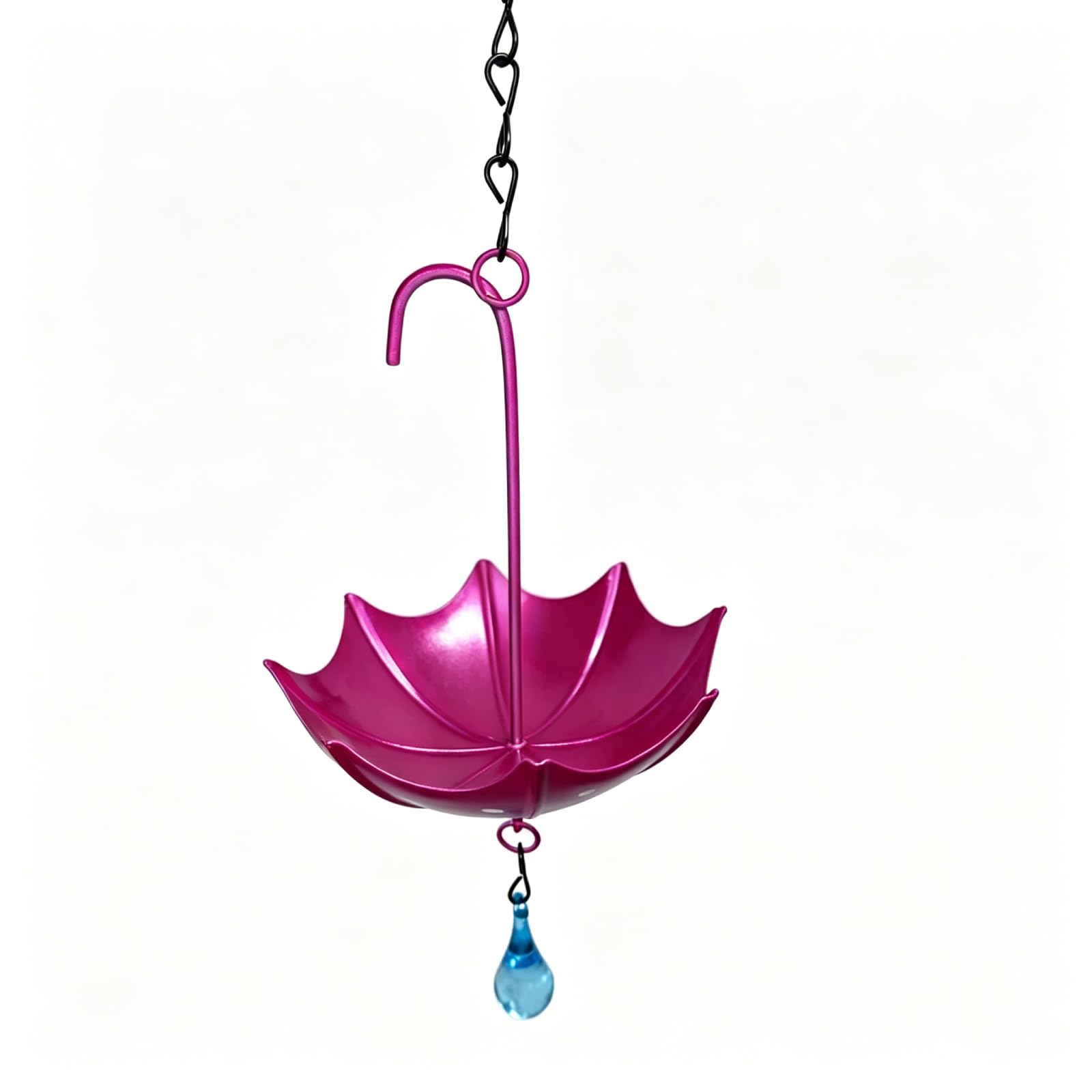 CLBDRESS Umbrella-Shaped Hanging Bird Bath – Weather-Durable Bee Watering Station & Bird Feeder Tray, Decorative Wild Bird Waterer for Garden, Patio, Balcony & Backyard