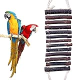 [INSTALLATION FACILE] : Fixez facilement cette échelle de 19,7 pouces de long à votre cage à oiseaux avec le lien de fixation rapide, créant ainsi une nouvelle surface de jeu attrayante.