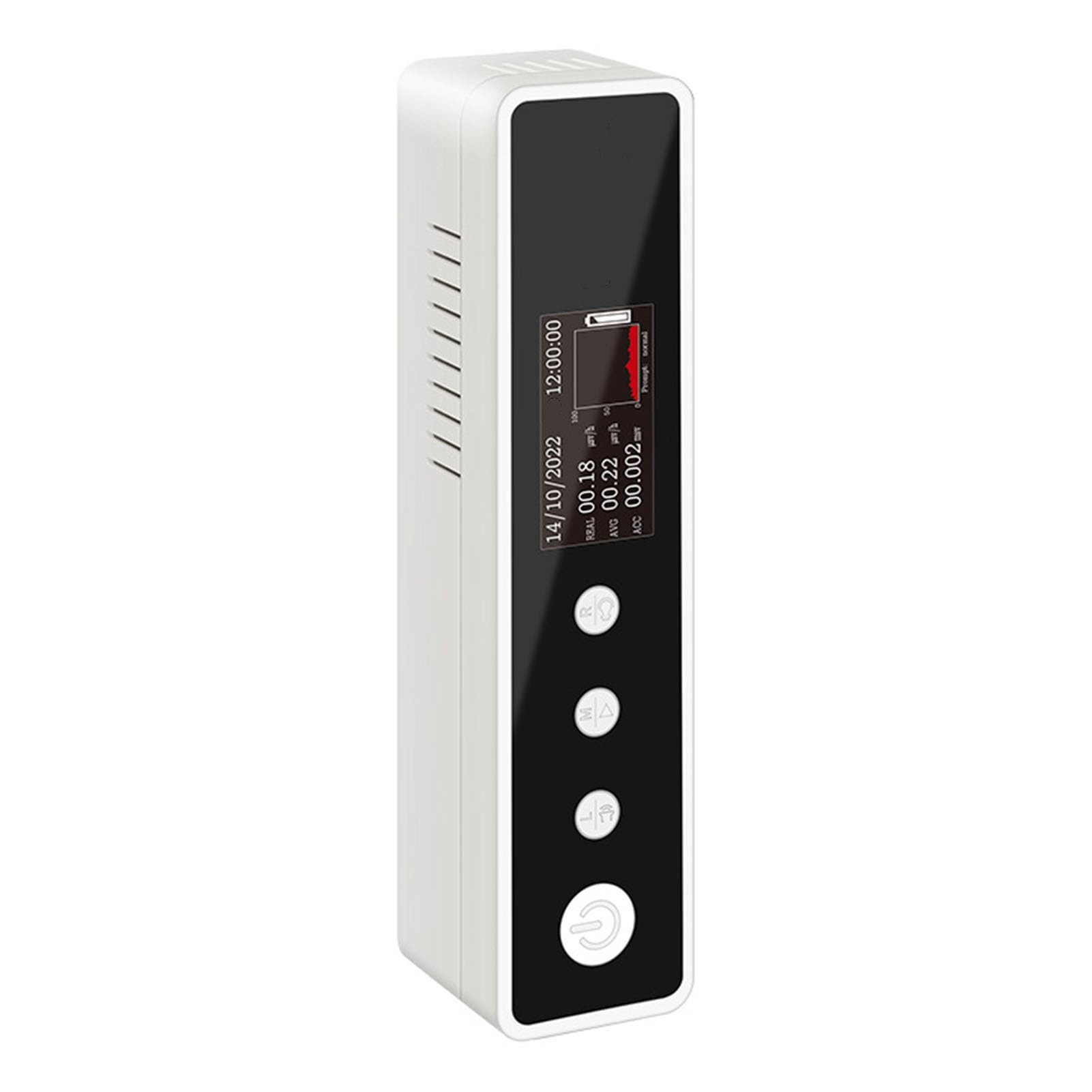 Contador Geiger ABS Detector de Radiación Digital con Tubo de Energía Compensada Monitoreo en Tiempo Real 9999 μSv H para Inspección de Hogares, Estudio de Laboratorio y Uso Personal