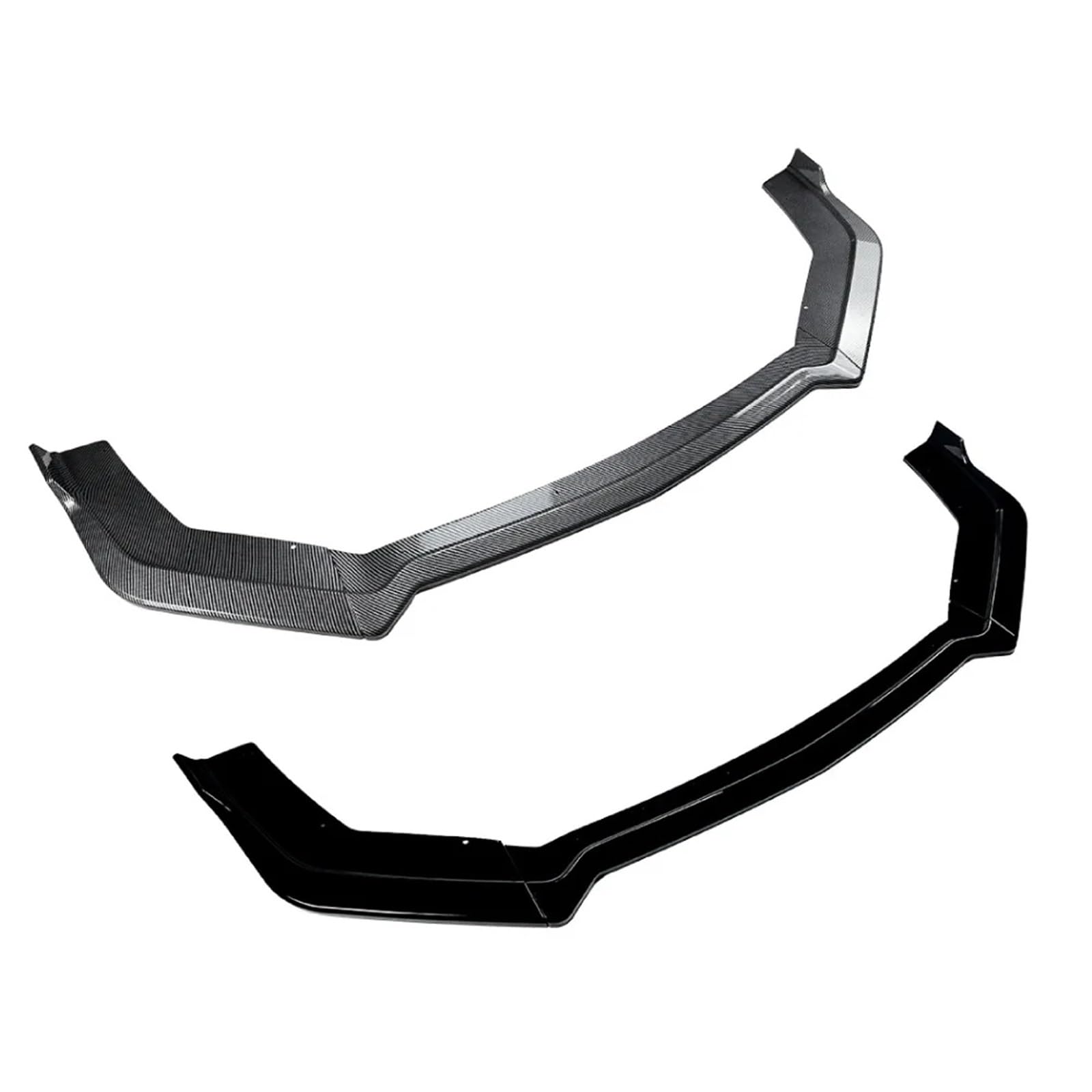 Spoiler Protection Avant Kit de carrosserie en PP pour Pare-Choc Avant Ford Mustang 2018-2023(Glossy Black)