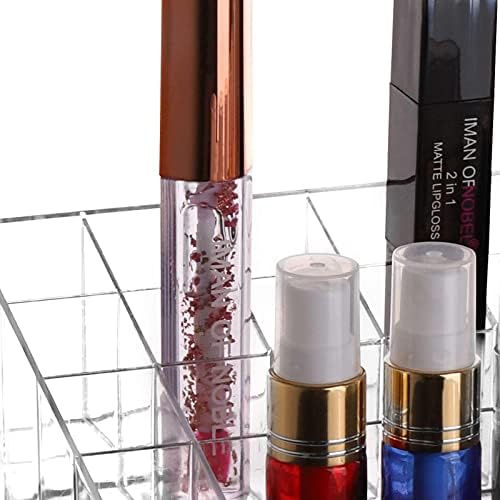 40 Grids Lipsticks Holder Clear Lip Gloss Storage Organiser Display Stand for Lipstick Tubes