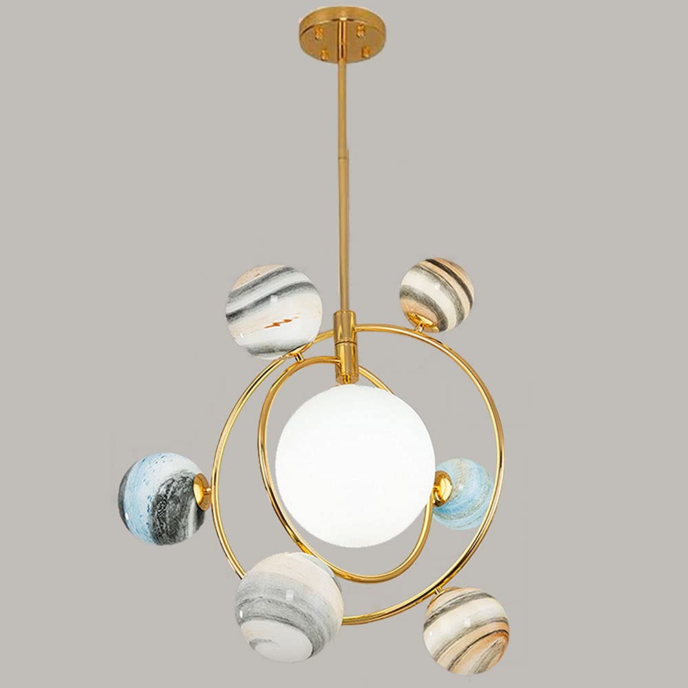 Suspension boule de verre bulle de savon au design épuré pour salon moderne