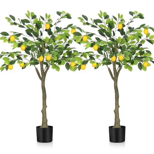 Jexine Artificial Lemon Tree 3 ft tall