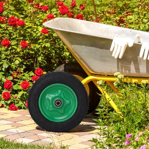 Rueda para carretilla de 14 pulgadas con neumático antideslizante miniatura 4