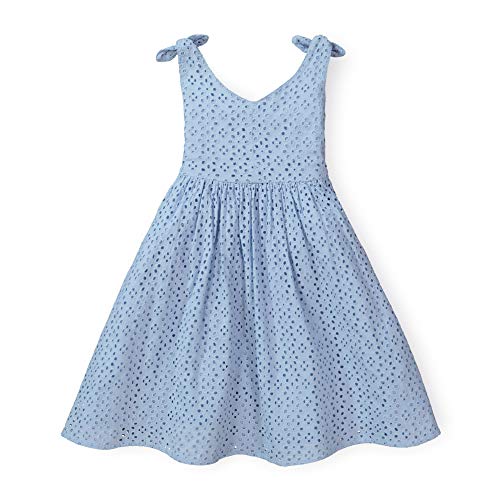 Hope & Henry Girls' Sleeveless Bow Shoulder Swing Dress #TOP5