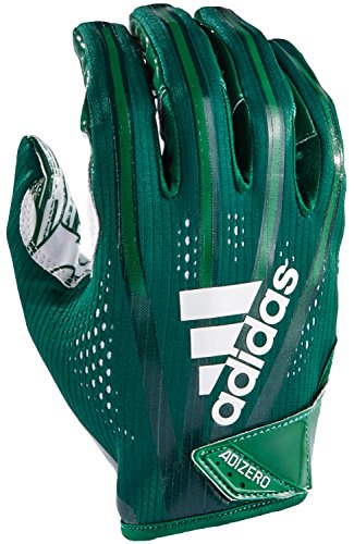 adidas AF1000 Adizero 7.0 Receiver's Gloves, Forest Green, Small