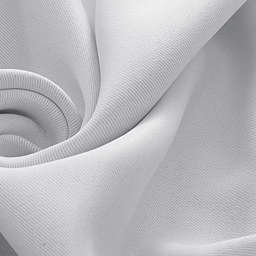 Deconovo Rod Pocket Blackout Curtains, 63 Inch Length, 38 X 63 Inch, Silver Grey, Thermal Insulated Curtain Panel For Kids' Room, 2 Curtain Panels #TOP3