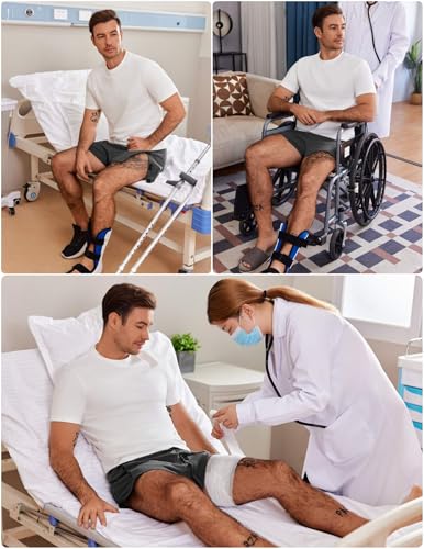 Deyeek Unisex Tear Away Shorts 3-inch Knee Hip Replacement Kit After Surgery Post Surgery Cotton Shorts Without Pocket2