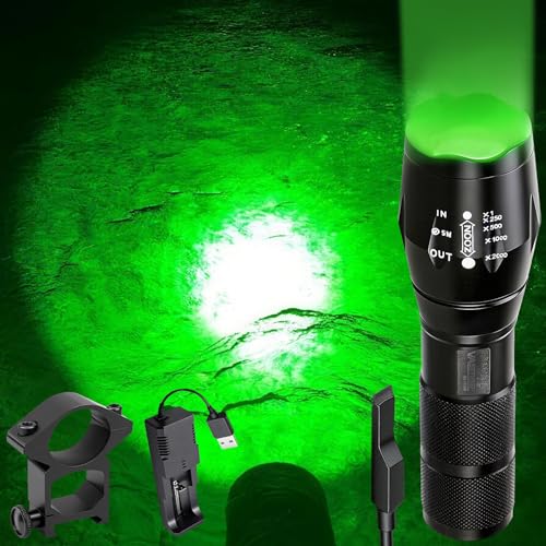 VASTFIRE 350 Yard Green Hunting Light Zoomable...