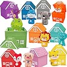 BHRSYXGS Learning Toys for 1 2 3 Years Old Toddlers, 20Pcs Farm Animals Toys Montessori Counting, Matching & Sorting Fine Motor Games, Birthday Easter Gift for Baby Boys Girls Age 12-18 Months