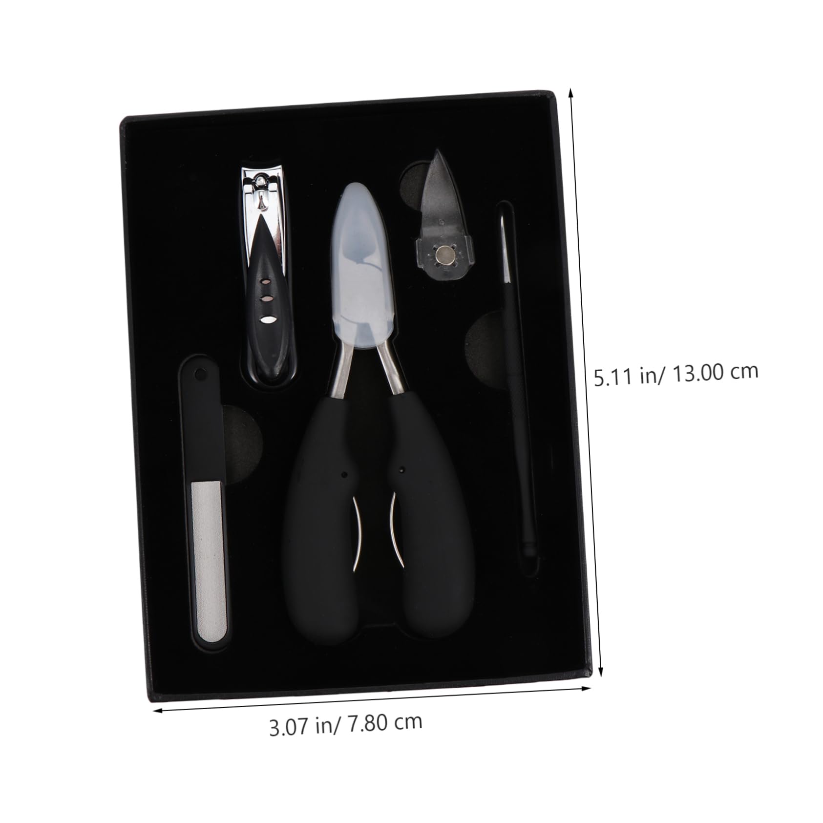 FOYTOKI 5pcs Manicure Set Nail Clippers Cuticle Clippers Fingernail Clipper Tool Kit Lightweight for Home Use