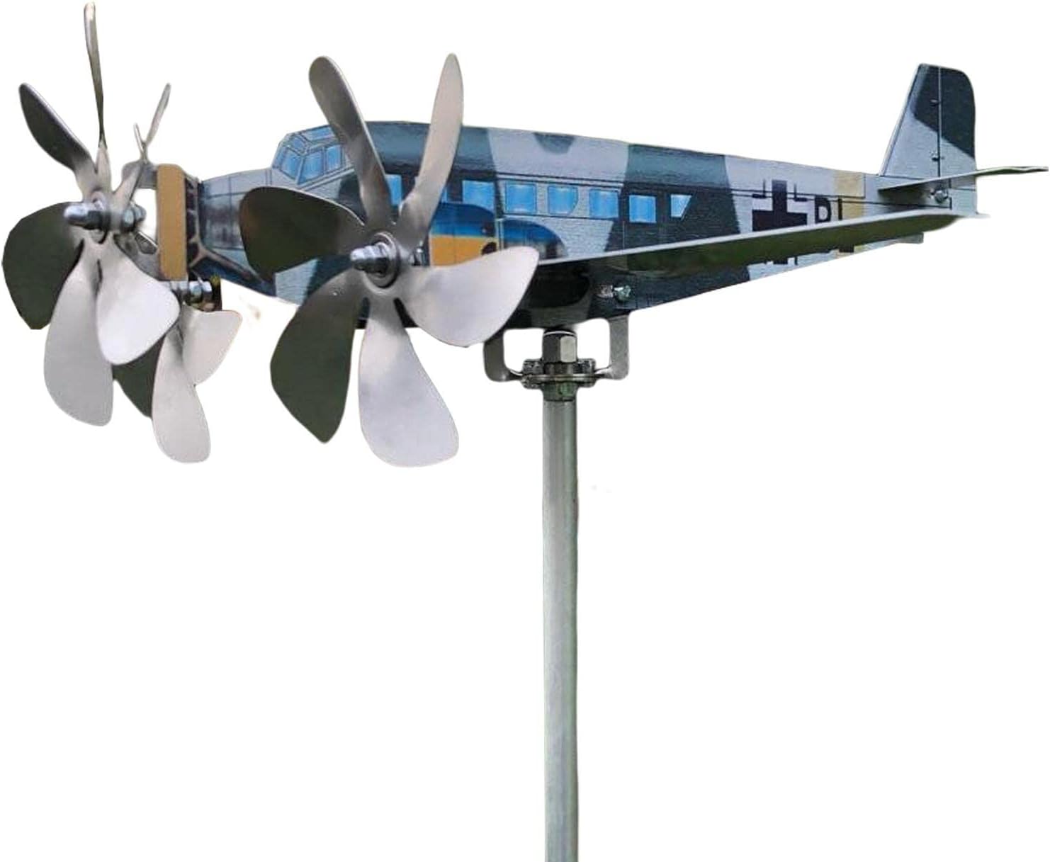 Airplane Weathervane, Anti Rust Metal Weathervane, Wind Spinner Metal