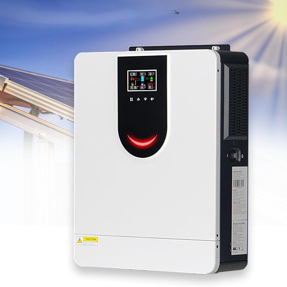 Inversor Solar Híbrido (1,0-10,2 Kw), Inversor Onda Sinusoidal Pura 12 V, 24 V Y 48 V, Cargador Híbrido Para Autoconsumo, Pantalla Lcd, Con Controlador Carga Solar Mppt 40/80/120/160 A 1.5KW