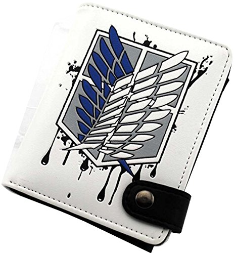 NuoYa005 Geldbörse, Attack on Titan, Shingeki no Kyojin Scouting Legion Recon Corps, Weiß Cover