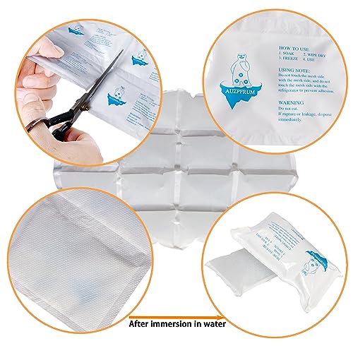 Image of Dry Ice Packs for Shipping Frozen Food, Reusable Cold Ice Sheets for Coolers, Lunch Bag, Flexible Long-Lasting Ice Blanket Sheets for Shipping