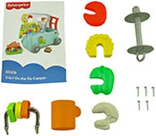 Replacement Parts for Fisher-Price Laugh & Learn 3-in-1 On The Go Camper - GTJ59 ~ Replacement Kabob Skewer with Veggies, Clacker Bar, Orange Cup and Hardware Bag