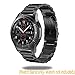 Gear S3 Frontier Band / Gear S3 Classic Band, Infiland Stainless Steel Metal Replacement Strap Wrist Band for Samsung Gear S3 Frontier / Gear S3 Classic (Not Fit Gear S2 & S2 Classic)- Black