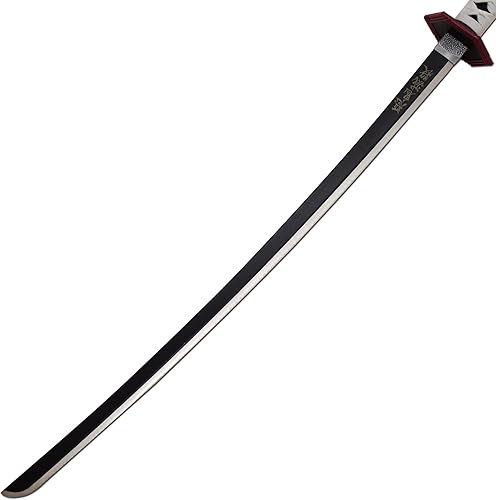 Miniatura 4 de Espada katana de anime para cosplay, espada Demon Slayer de metal real, acero inoxidable, RengokuTanjiroZenitsuInosuke Knights, versión exquisita