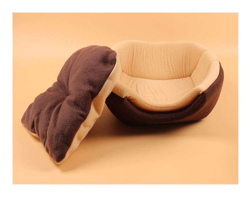 Lit pour chats et niche pour chiot pliable et amovible 45x40x35cm