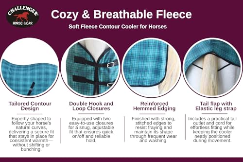 Image of Challenger Horse Polar Soft Fleece Cooler Liner Exercise Blanket Wicks Moisture 43EE07