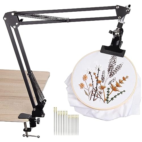 Support de broderie rotatif 360° réglable pour couture confort