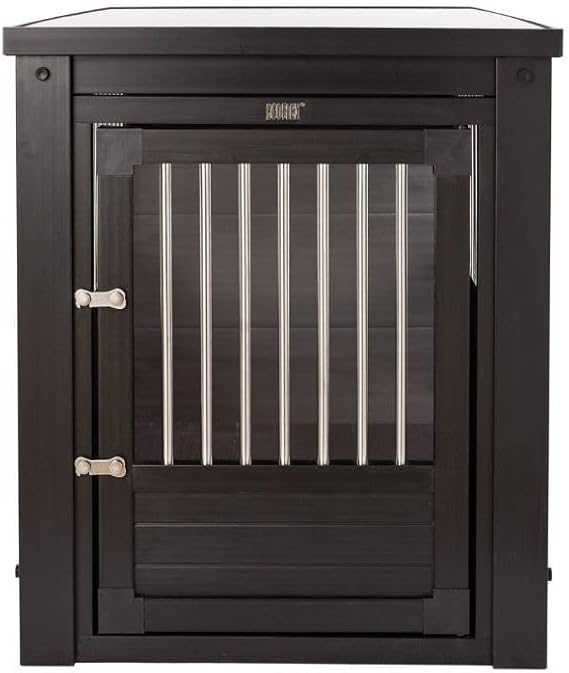 New Age Pet ecoFLEX Pet Crate/End Table, Medium, Espresso