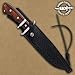 Gil Hibben United Cutlery Sub-Hilt Fighter Knife & Sheath | 5Cr15Mov Stainless Steel Blade | Bloodwood Handle | Stainless Steel Guard | 14 1/8