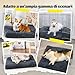 MDDK DY Hundebett, katzenbett, klein Hundekissen Waschbare, Flauschige Hundematte, Langer Plüsch, weiche Polsterung, multifunktional Hundekistenmatratze, Dunkelgrau,50x40x5cm