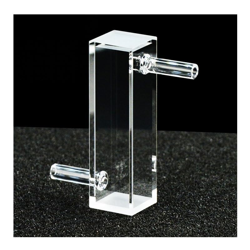 1pcs 10mm Quartz Flow Cuvette Cell 4ml Four Way Light Two Side Takeover