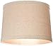 Set of 2 Natural Linen Medium Drum Lamp Shades 13