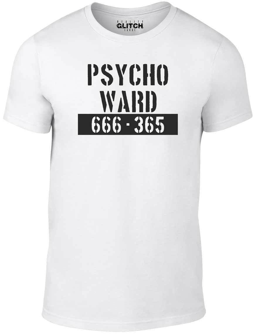 Reality Glitch Unisex White Psycho Ward T-Shirt