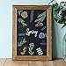 Ilyapa Rustic Wooden Magnetic Kitchen Chalkboard Sign - 12x16 Inch Brown Framed Wall Hanging Chalk Board for Farmhouse Decor, Wedding, Restaurant Menu