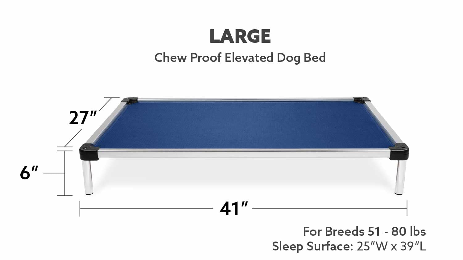 Image showcasing Elevated Chew Proof Dog Beds Veehoo Chew Proof Elevated Dog Bed