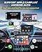 AuroraLink Wireless Carplay Adapter for Apple iPhone & Android Auto 2-in-1 Fast & Stable Carplay Wireless Adapter Convert Wired to Wireless Car Play Dongle for iOS 10+/Android 11+ (Grey)