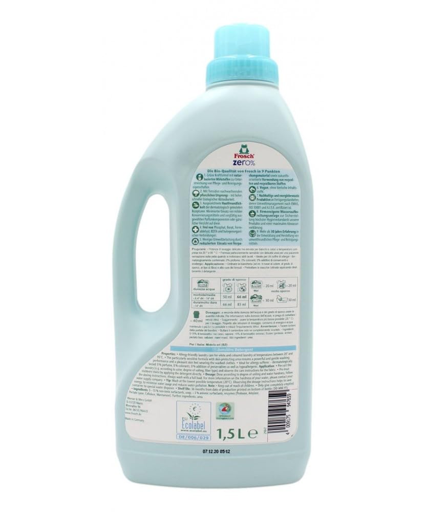 Frosch Zero Hassas Çamaşır Deterjanı 1.5 L