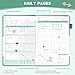 Food Journal & Workout Log Book: Daily Fitness Tracker & Food Diary with Calorie Counter | Exercise Planner Fitness Journal for Gym, Yoga, Weight Loss Goals | Workout Essentials for Women & Men, Green