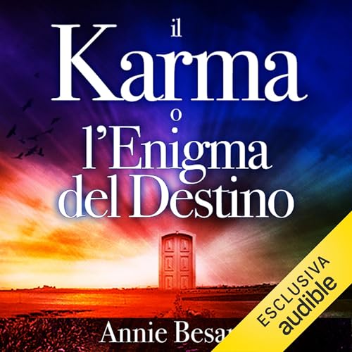 Il Karma o l'Enigma del Destino Audiolivro Por Annie Besant capa