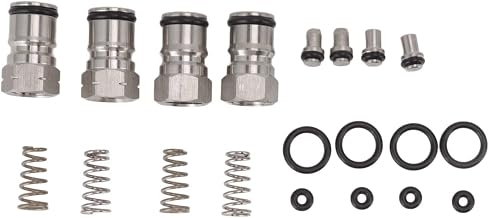 OUSIKA Keg Posts, Ball Lock Keg Posts Stainless Steel Poppet Spring Gas Liquid 18mm Female Thread for Wine Cola Syrup Buckets for Home Restaurant Hotel Dispensers